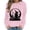 Pink Sweatshirts, variant on Jsaierl Womens Halloween Sweatshirts Funny Witch Graphic Pullovers Fall Holiday Round Neck Long Sleeve Sweater Tops Halloween Party Supplies, Sizes S-2XL