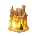 thumbnail image 3 of Christmas Village LED Lighted Houses Set, Indoor Room Decor Collectible Buildings, Festive Holiday Home Decoration,J, 3 of 6