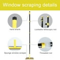 thumbnail image 5 of Muling Window Squeegee with 63" Long Handle,2 in 1 Glass Squeegee with Soft Rubber Blade and Absorbent Sponge Head for Car Windshield, Gas Station, 5 of 7