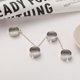 thumbnail image 3 of Punk Cool Hip Pop Anillos Anillo De Apertura Cuatro Anillos De Dedo De Cadena Abierta Para Amigos Monstrate AP005767-00, 3 of 6