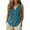 *1-Blue, variant on VBVC Women's Embroidered Henley Tank Tops , Ladies' V-Neck Sleeveless Blouses , Button Down Summer Shirts For Women,Black,S-2XL