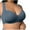 Blue, variant on Aofany Bras for Women Plus Size Front Closure Everyday Bras Comfy Full Coverage Support Bralette Comfort No Underwire Push Up Bras for Big Breast 38B/C-46B/C