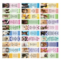 30 Sheets/Set Book Markers Dog English Inspirational Page Markers Creative Bookmarks Paper Bookmarks for Book Reading