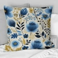 thumbnail image 4 of DESIGN ART Designart "Nordic Yellow Blue Garden Dreams II" Floral Printed Throw Pillow 12 x 20, 4 of 5