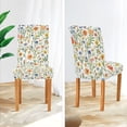 thumbnail image 3 of Yayeee 2 Pack Dining Chair Covers Stretch Parson Chairs Slipcovers Seat Protector, Watercolor Wildflowers Pattern, 3 of 6