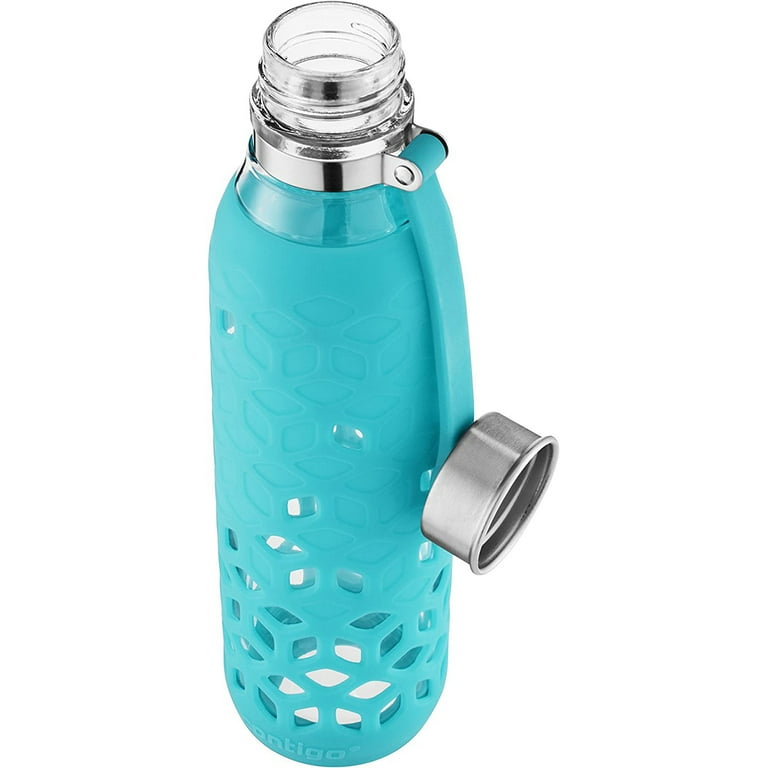 Contigo 20 Ounce Purity Petal Glass Water Bottle with Tethered Lid -  Walmart.com