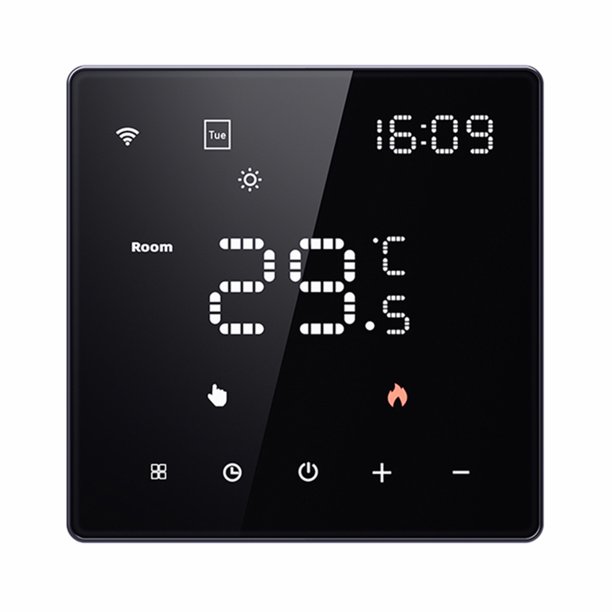 Termostato Inteligente Programable Semanal para Oficina (Suelo Eléctrico 3A Blanco)