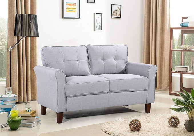 US Pride Linen Upholstery 2 seater loveseat