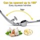 thumbnail image 4 of Garlic Press - Trongle Garlic Crusher with Easy Peeler, Thick and Durable Heavy Duty Zinc Alloy and Easy Squeeze Handles for Home, Kitchen and Home., 4 of 5