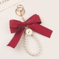 thumbnail image 4 of Qarigey LLavero nuevo gran Bowknot perla Metal llaves anillo accesorio colgante elegante sólido encontrar ganchos colgantes para almacenamiento Viajes, Equipaje y Accesorios Varios Tipo-03 Qarigey AP018166-03, 4 of 6