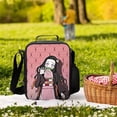thumbnail image 6 of Kamado Nezuko Lunch Tote Bag Reusable Bento Bag Lunch Box Insulated Cooler Bag Adjustable Shoulder Bag, 6 of 8