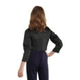 thumbnail image 2 of TiaoBug Kids Girls Sparkly Sequins Ruffled Short Coat - Birthday Party Wear Black 4, 2 of 5
