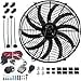 thumbnail image 3 of American Volt Upgraded 130 Watt Motor 12 Volt Electric Engine Radiator Cooling Fan 32-248'F Adjustable Temperature Thermostat Controller Relay Wiring Harness Kit Automotive Car Truck (16" Inch), 3 of 3