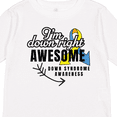 thumbnail image 4 of Inktastic Im Down Right Awesome Down Syndrome Awareness with Arrow Boys or Girls Long Sleeve Toddler T-Shirt, 4 of 5