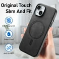 thumbnail image 4 of JTCASES for iPhone 15 Case, PU Leather Shockptoof TPU Shell Magnetic Wireless Charging  Car Mount, Anti-sacratch Shockroof Durable Slim Thin for iPhone 15, Black, 4 of 12