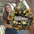 thumbnail image 4 of Colorful Cloth Wreath for Front Door Festive DIY for Spring Decor, 4 of 7