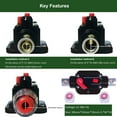thumbnail image 4 of czcpp-Circuit Breaker Réinitialisation Manuelle Fusible Étanche Inverter pour Voiture ATV Marine Trolling Motors Bateau Protection de Puissance 12V-48V DC, avec Outil Hexagonal Intérieur & Vis (60A), 4 of 4
