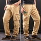 thumbnail image 4 of Pantalones largos, pantalones tácticos, pantalones softshell para hombre, resistentes al viento y al agua, pantalones de escalada de polar grueso y cálido, pantalones de trabajo, pantalones para hombr, 4 of 8