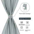 thumbnail image 5 of REGALWOVEN French Thermal Insulated Blackout Curtain, Gray W25" x L40", 5 of 7