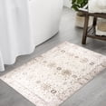 thumbnail image 6 of ReaLife Machine Washable Area Rug - Living Room Bedroom Bathroom Kitchen Entryway Office - Padded Crease Free Stain Resistant Premium - Boho Farmhouse Vintage- Bev- Beige - 2'x 3', 6 of 10