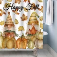 thumbnail image 5 of Tchckioa Happy Fall Shower Curtain for Bathroom,Waterproof Hooks Bath Curtain,Leaves Gnome,72x72, 5 of 6