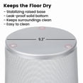 thumbnail image 5 of 2 Pack Silver Mesh Wastebaskets, 6 Gallon Round Office Trash Cans Set, Metal Garbage Bin for Desk, Bathroom & Dorm with 40 Trash Bags, 5 of 7