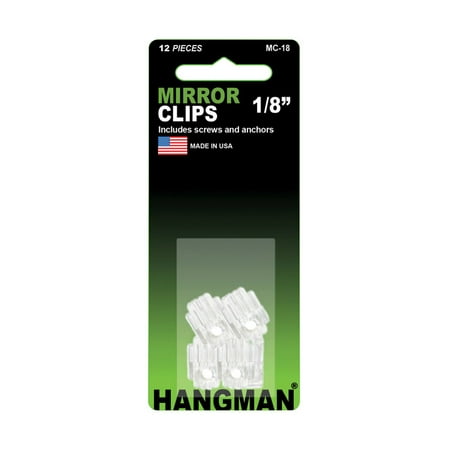 Hangman Mc 18 Hanger Mirror Holder Clip 12 Pieces Walmart Com