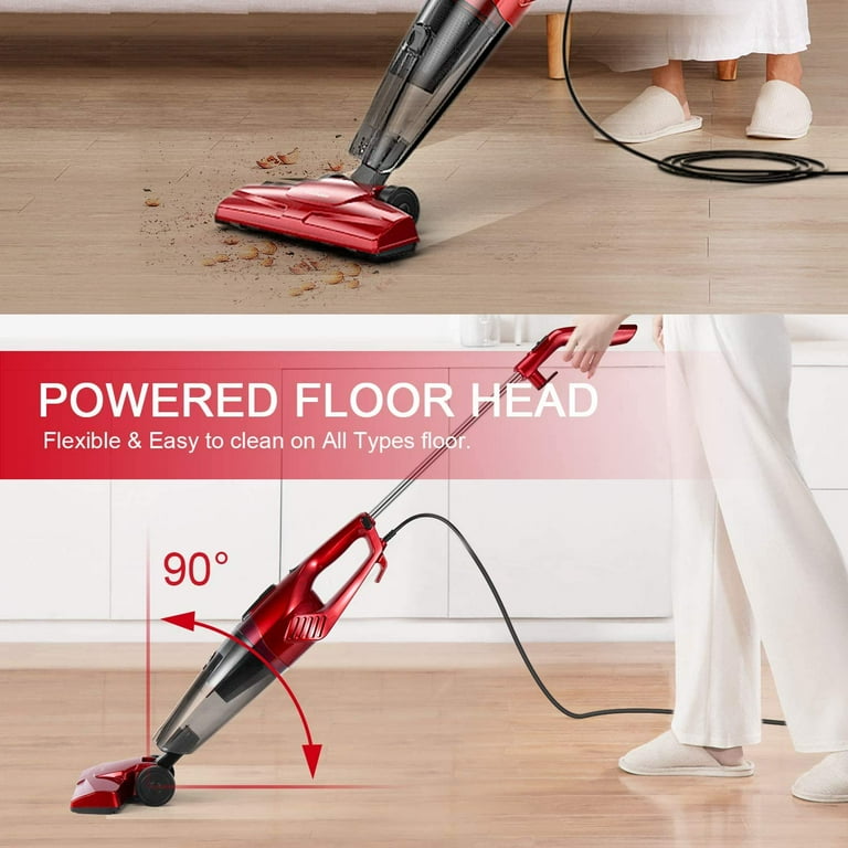 Aspiron Stick Vacuum , 600W 20kPa Lightweight Detachable Stick Vac with  HEPA Filter for Floor, Carpet, Pet Hair, Shutter, Vehicles (Corded) -  Walmart.com in 2023