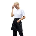 thumbnail image 2 of Men Women Short Waist Bistro Apron Holding Server Book Pen Card Money Kitchen, 2 of 10