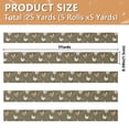 thumbnail image 3 of 5 Rolls Christmas Ribbon 1.5 inch Wide Decorative Ribbon for Gift Wrapping and Holiday Decorations Chickens with Wildflowers and Grasses, 3 of 7