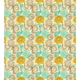 thumbnail image 3 of Ambesonne Floral Duvet Cover Set, Abstract Carnations Art, Twin, Tan Turquoise Marigold, 3 of 3