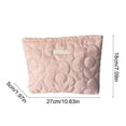 thumbnail image 3 of Makeup Bag Travel Cosmetic Organizer Puffy Padded Make Up Pouch Travel Toiletry Case For Womens Overnight Bag Weekender Cute, 3 of 6