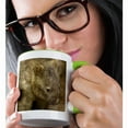 thumbnail image 2 of 3drose, Common Wombat, Marsupial, Australia-au01 Pox0109 - Pete Oxford, 11oz Two-tone Green Mug, 2 of 6