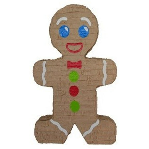 "Fiesta Piñata" Brown Jolly Gingerbread Man Pinata