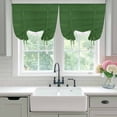 thumbnail image 4 of Ombre Waves Tie Up Curtains for Windows, Adjustable Balloon Window Shades, Abstract Art Gradient Sage Green Modern Kitchen Window Treatments Farmhouse Short Curtains with Rod Pocket 42"x45", 4 of 8
