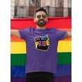 thumbnail image 2 of Live With Pride Banner T-Shirt Men -Smartprints Designs, Male XX-Large, 2 of 4