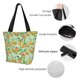 thumbnail image 4 of Fotbe Tangerine Bolsa de Playa con Estampado, Bolsa de Hombro, Bolsa de Mano Espaciosa, Bolsa de Viaje Ligera, Bolsa de Compras Versátil, 4 of 6