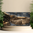 thumbnail image 4 of 1 Pcs 2D Flat License Plate Covers & Frames, Flying Golden Eagle For Decorative Front, Waterproof For Decoration Aluminum License Plate Covers & Frames Cover For Men Women, 12" X 6", 4 of 6