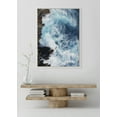 thumbnail image 5 of Kate and Laurel Sylvie Sea Foam Framed Canvas Wall Art by Rachel Bolgov, 28x38 White, Scenic Coastal Ocean View Art for Wall, 5 of 6