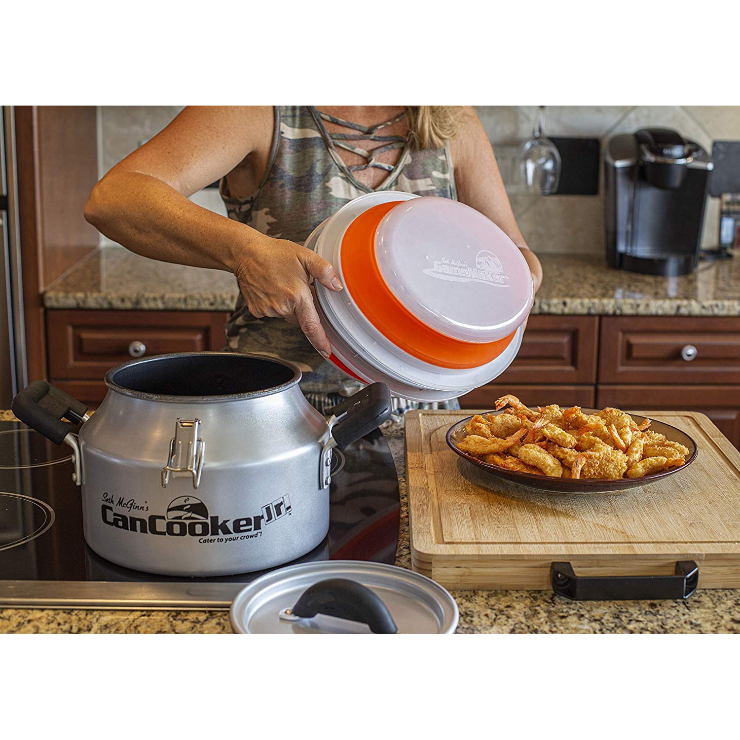 CanCooker XL Chemical-free Collapsible Food Batter/Breading Cooking Bowl,  Orange, 1 Piece - Kroger