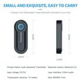 thumbnail image 2 of Bluetooth Wireless Audio Transmitter for TV, PC, Computer, CD Player, iPod, Music Player - Portable USB Bluetooth 5.0 Music Transmitter 3.5mm Adapter for Home Car Stereo Equipment, Plug&Play, 2 of 7