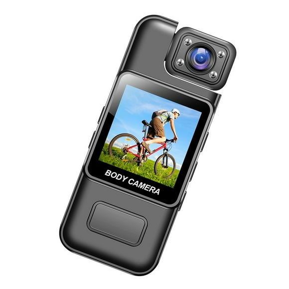 Ley Cámara Wifi 4K Con Audio y Grabación de Video Cam Cam y Videocámae Video de VideoComision 180 Detección de Movimiente de Lente Rotativa Con Clip para la Ley de la Ley