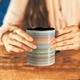 thumbnail image 4 of Hearth & Gear Ceramic Water Bottle For Living Room And Tea Table Striped Design Hidden Message Durable Drinking Cup Home Hobnail Tumblers Clear Work Mugs Set Kitchen Kite Cups Glasses Kitchen, 4 of 6