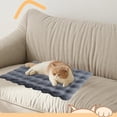 thumbnail image 5 of Pet Self-Warming Bed Pad - Thickened Plush Thermal Mat for Indoor & Feral Cats, Small to Medium Dogs, Soft Warm Pet Blanket with Non-Slip Waterproof Bottom for Cold Weather, 19.69*13.78in, Gray, 5 of 6