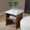 Walnut Brown, variant on Small Space Nightstand with Storage Shelf, 17.72 Whisper of Waves Modern End Table, Faux Marble Top & Solid Wood Veneered Base, Walnut Brown Accent Side Table for Living Room, Bedroom