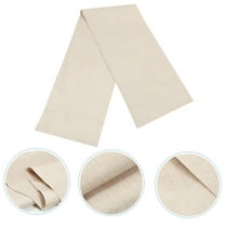 USHOBE 1Set Beige Linen Table Runner for Wedding Party Table Decoration 16x12in
