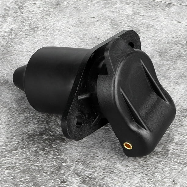 Conector De Cableado De Remolque De 3 Pines De Plástico Negro Para El Automóvil Para El Automóvil, Alfileres Duros, Adecuados Para Automóviles De Remolque
