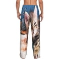 thumbnail image 3 of Fotbe Playful Cat Men's Pajama Pants,Sleepwear Pants,Pj Bottoms Drawstring And Pockets-X-Large, 3 of 9
