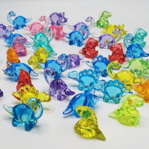 340 Pcs Mini Dinosaur Figures, Mini Resin Animals to Hide, Bulk Plastic Dinosaur Party Favors, Miniature Figurines,Small Classroom Prizes$$Garden & Patio