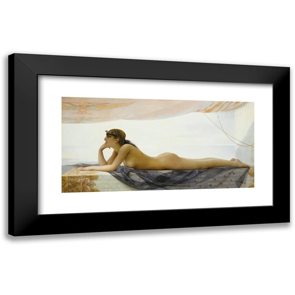 Auguste Raynaud 14x9 Black Modern Framed Museum Art Print Titled - The Beautiful Egyptian